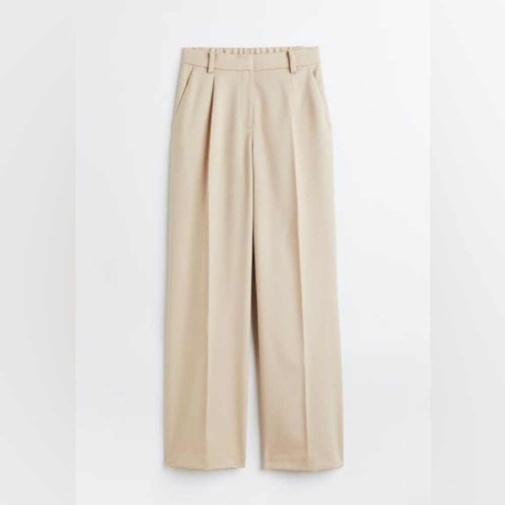 Women’s high waisted dress pants beige